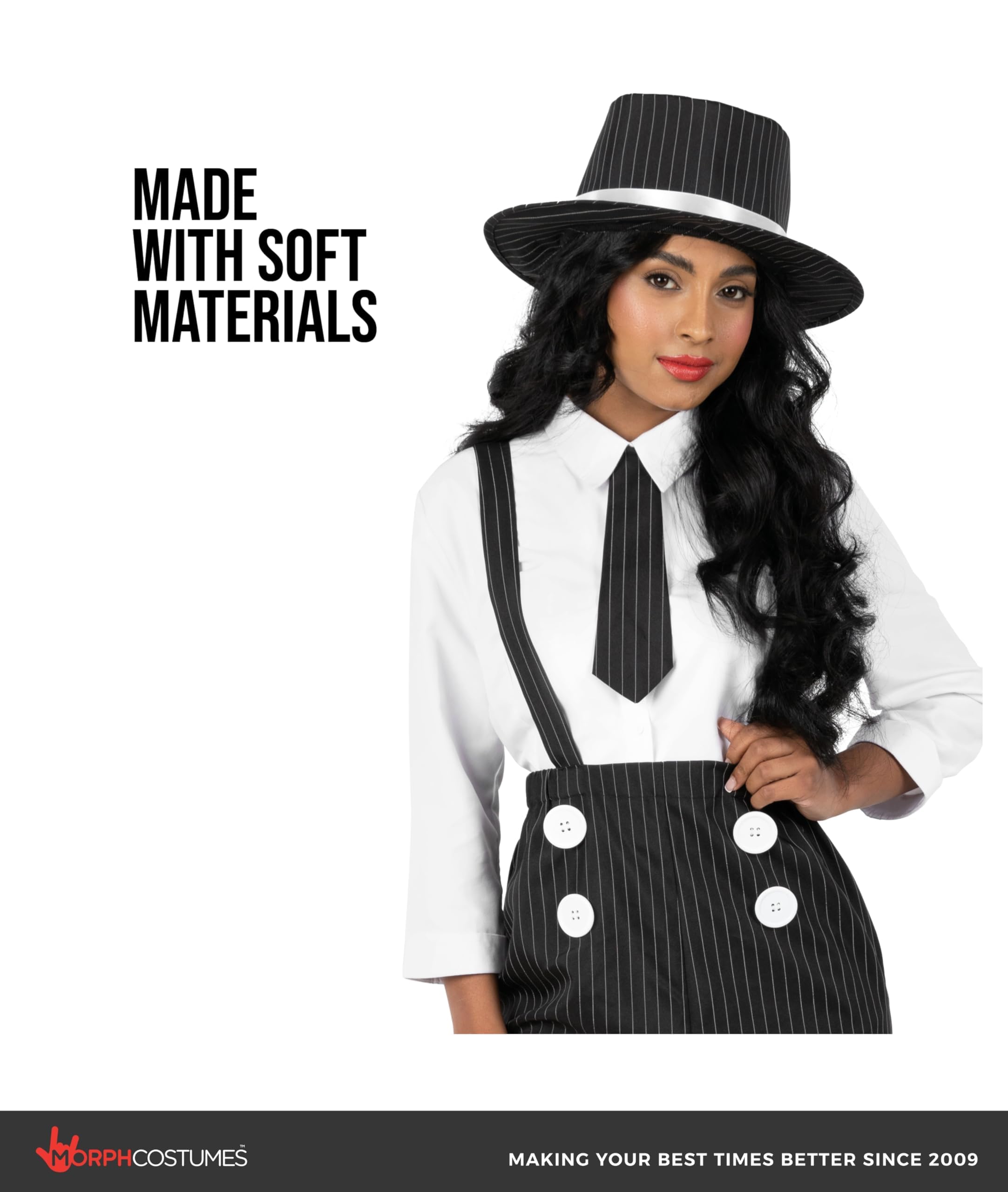 fun shack 20s Gangster Costume for Women, 1920s Mobster Outfit, Halloween Costume for Women - Image 4