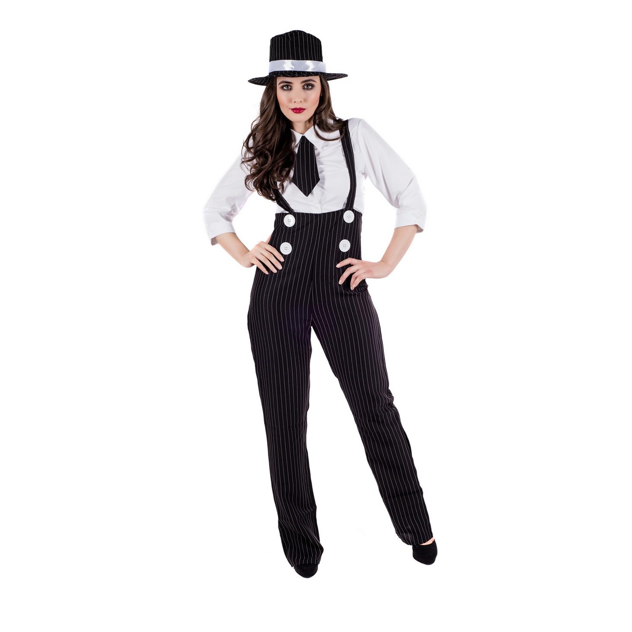 fun shack 20s Gangster Costume for Women, 1920s Mobster Outfit, Halloween Costume for Women - Image 6