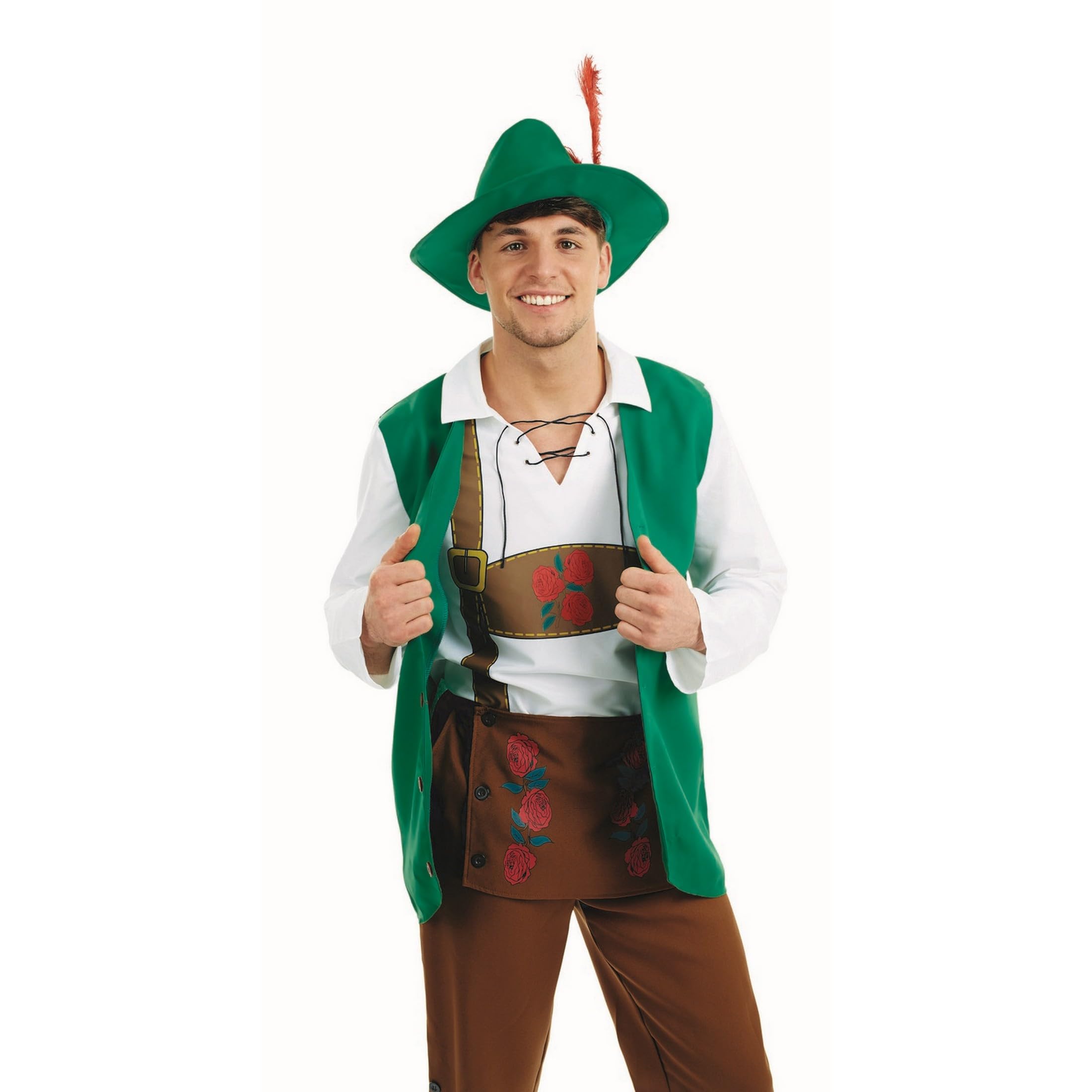 fun shack Bavarian Lederhosen Men Costume, German Oktoberfest Costume Men, Octoberfest Costume Men - Image 4