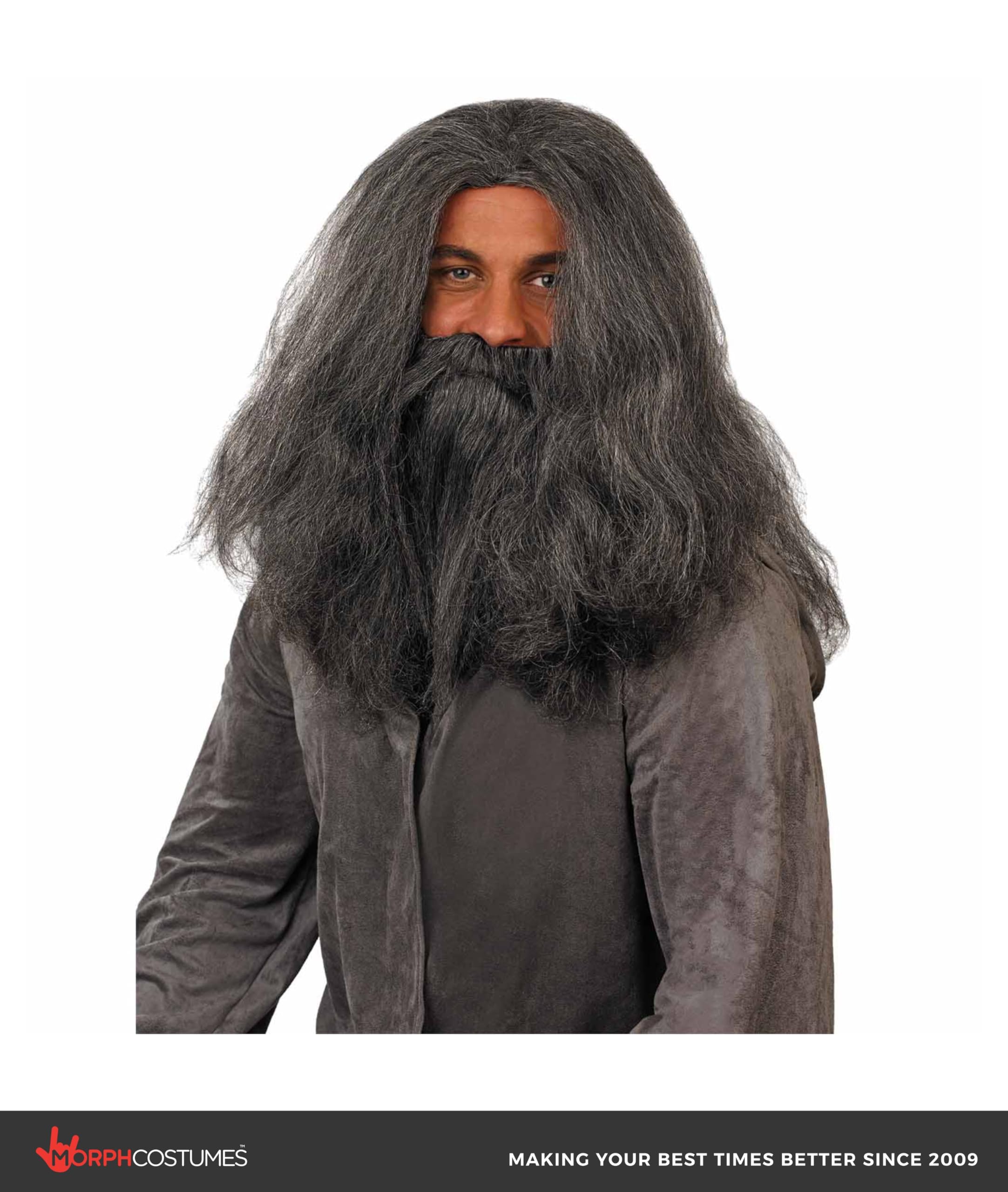 fun shack Gray Wig Wizard Beard and Wig Halloween Costumes For Men - Image 3