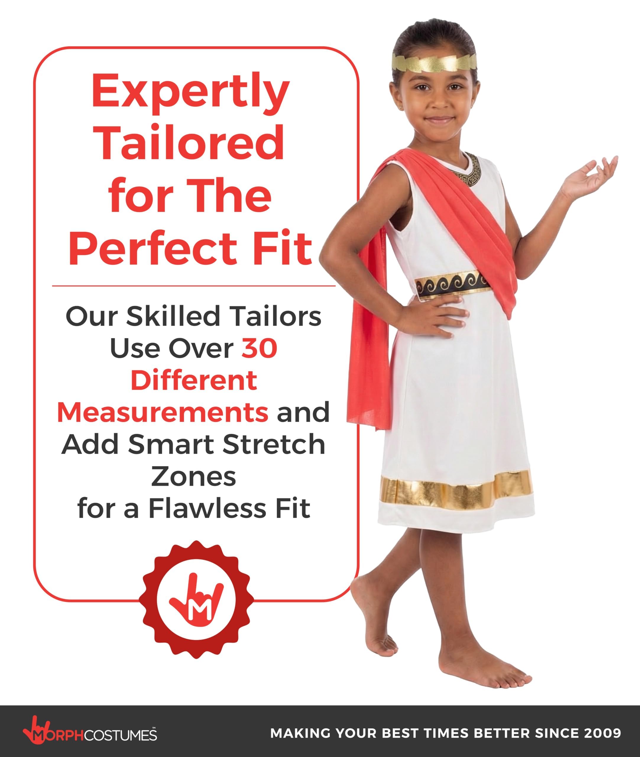 fun shack Kids Greek Goddess Costume for Girls, Athena Costume for Kids, Girls Goddess Outfit, Mythical Dress, Small - Image 7