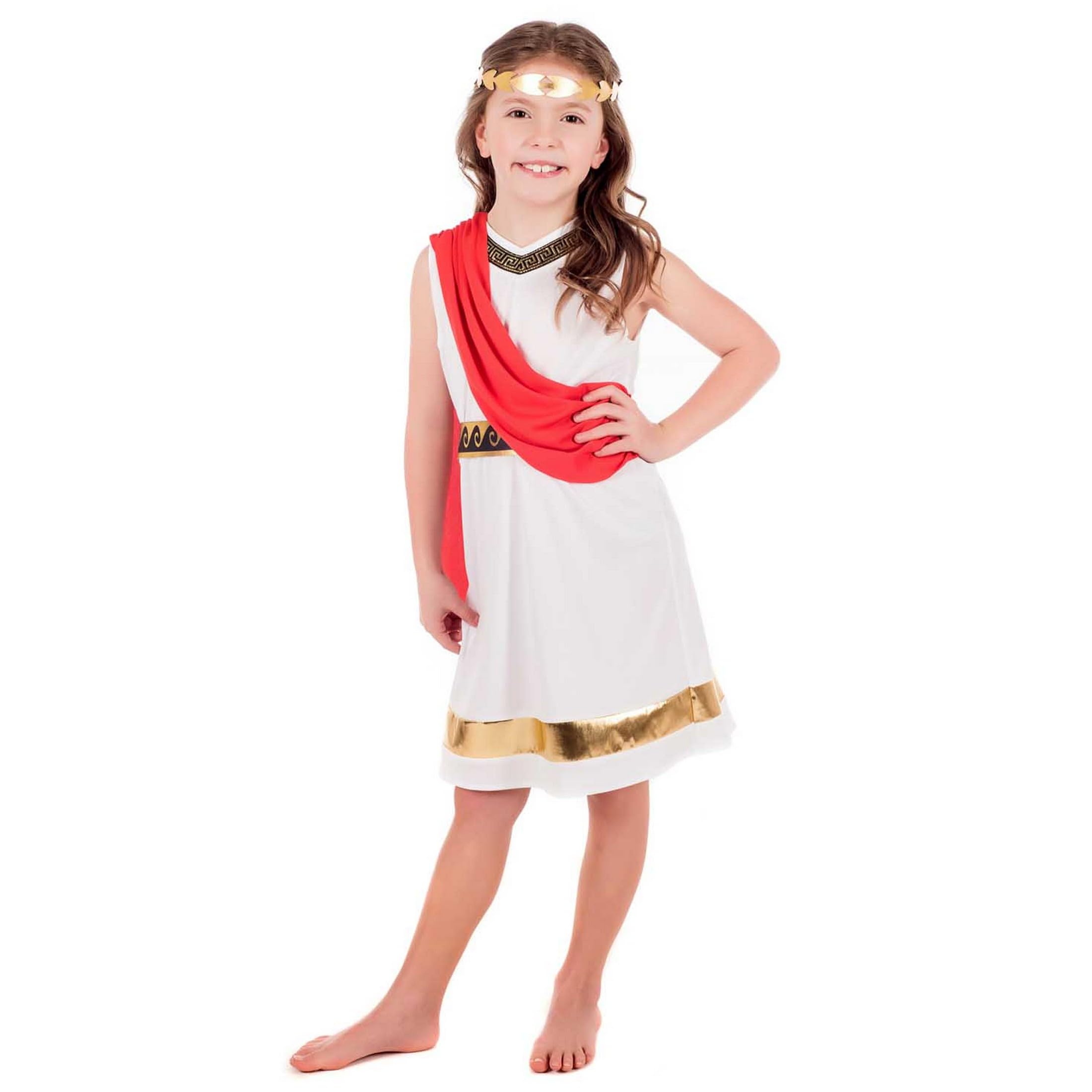 fun shack Kids Greek Goddess Costume for Girls, Athena Costume for Kids, Girls Goddess Outfit, Mythical Dress, Small - Image 8