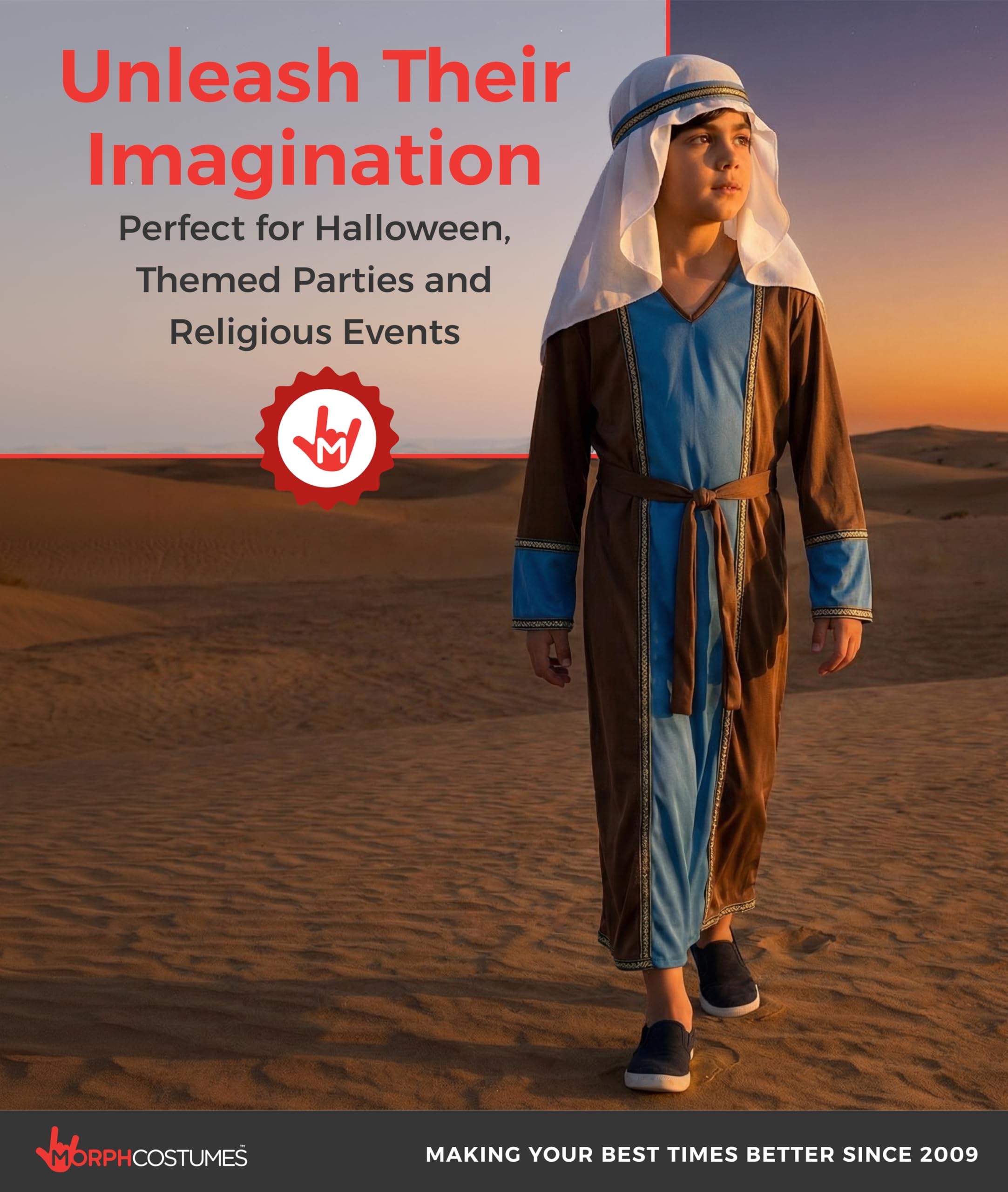 fun shack St Joseph Costume for Kids, Boys Shepherd Costume, Christmas Costumes for Kids, Boys Nativity Costumes - Image 6