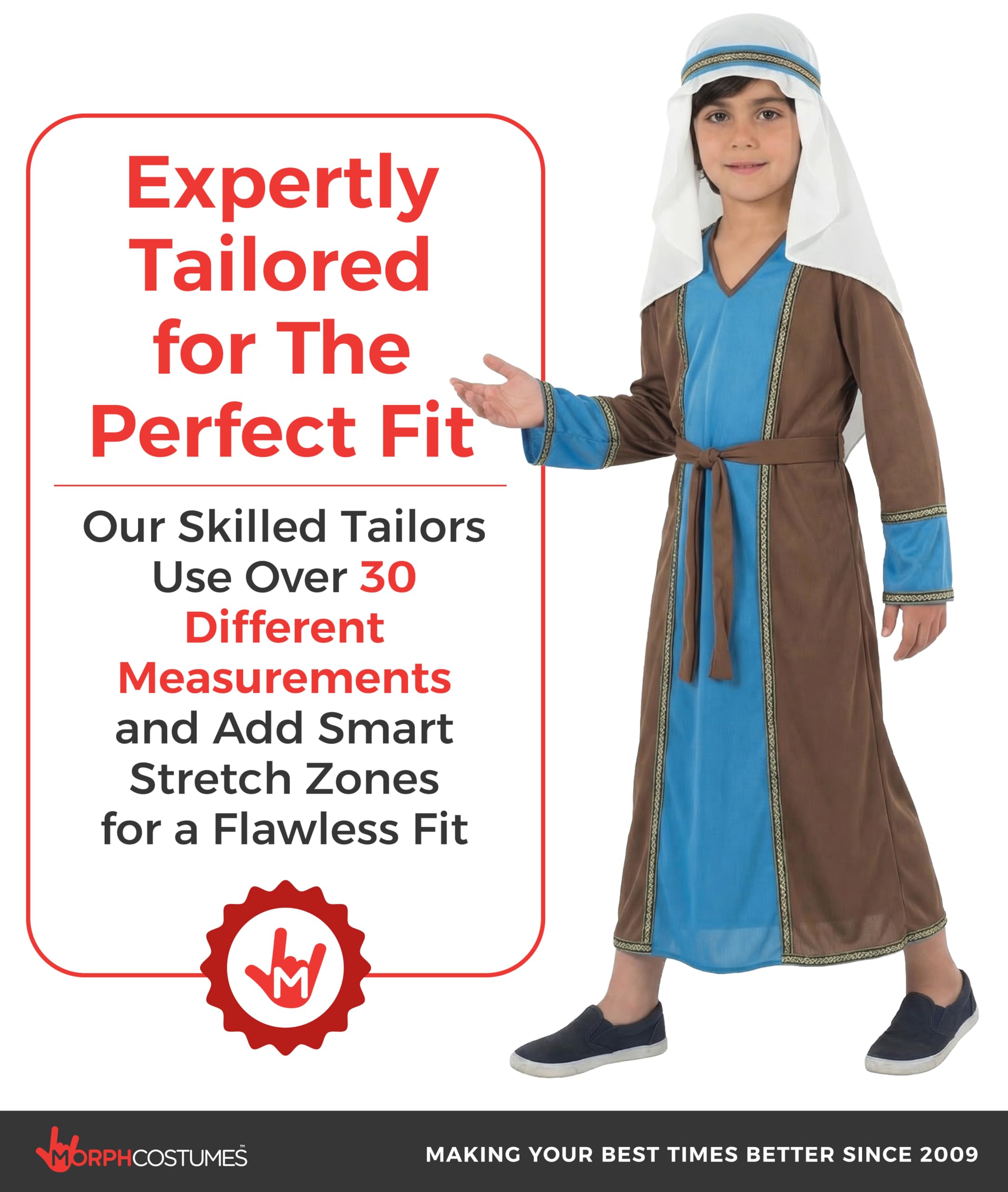 fun shack St Joseph Costume for Kids, Boys Shepherd Costume, Christmas Costumes for Kids, Boys Nativity Costumes - Image 7