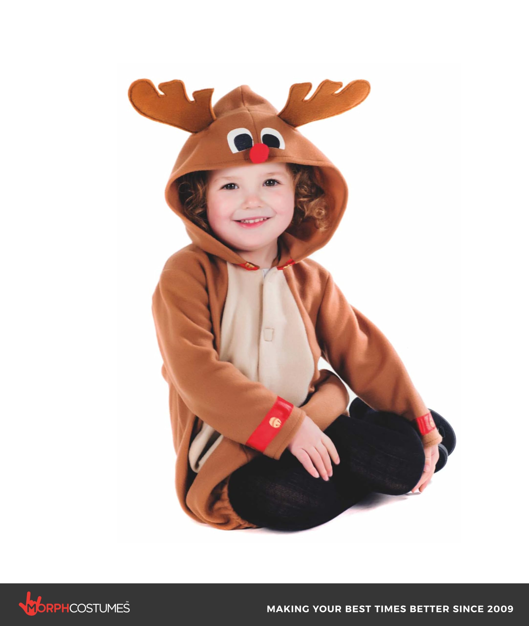 fun shack Toddler Reindeer Costume, Reindeer Costume Kids, Toddler Christmas Costumes, Christmas Costumes for Kids - Image 4
