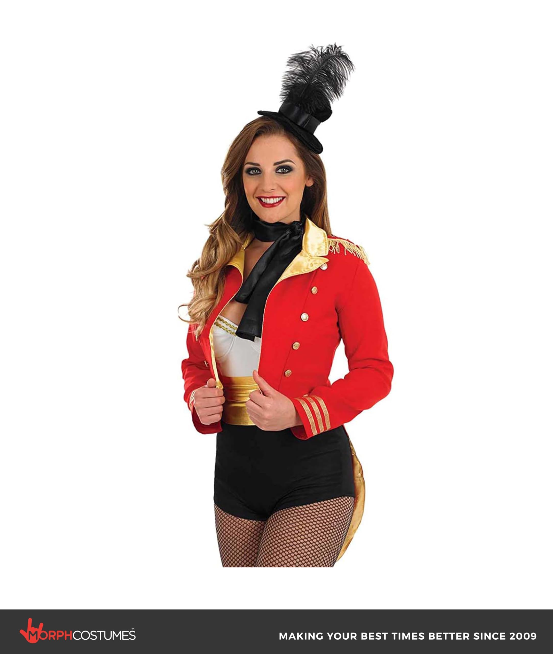 fun shack Womens Circus Ringmaster Costume, Lion Tamer Outfit for Women, Ringmaster Dress for Themed Parties - Image 3