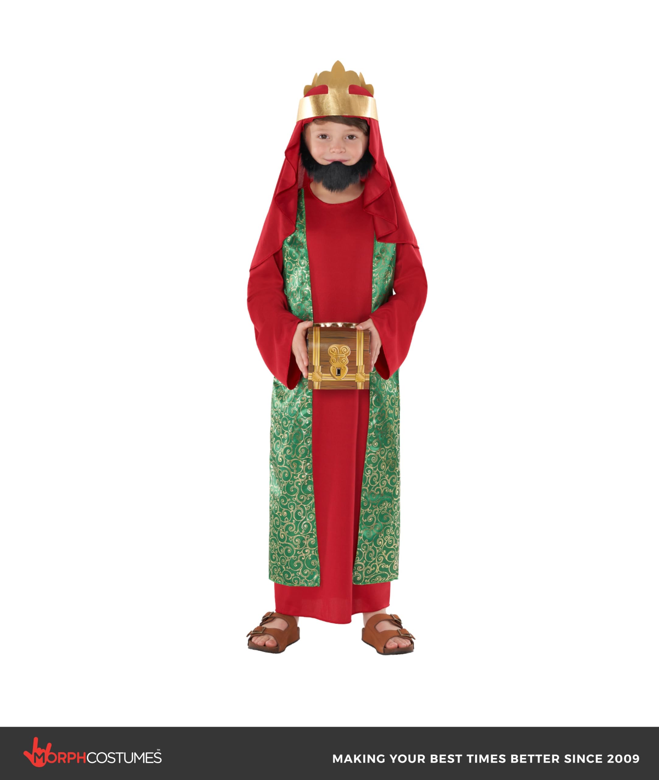Morph 3 Wise Men Costume Kids, Biblical Nativity Costume, Catholic Saint Outfit, Three Kings Dress Up - Image 5