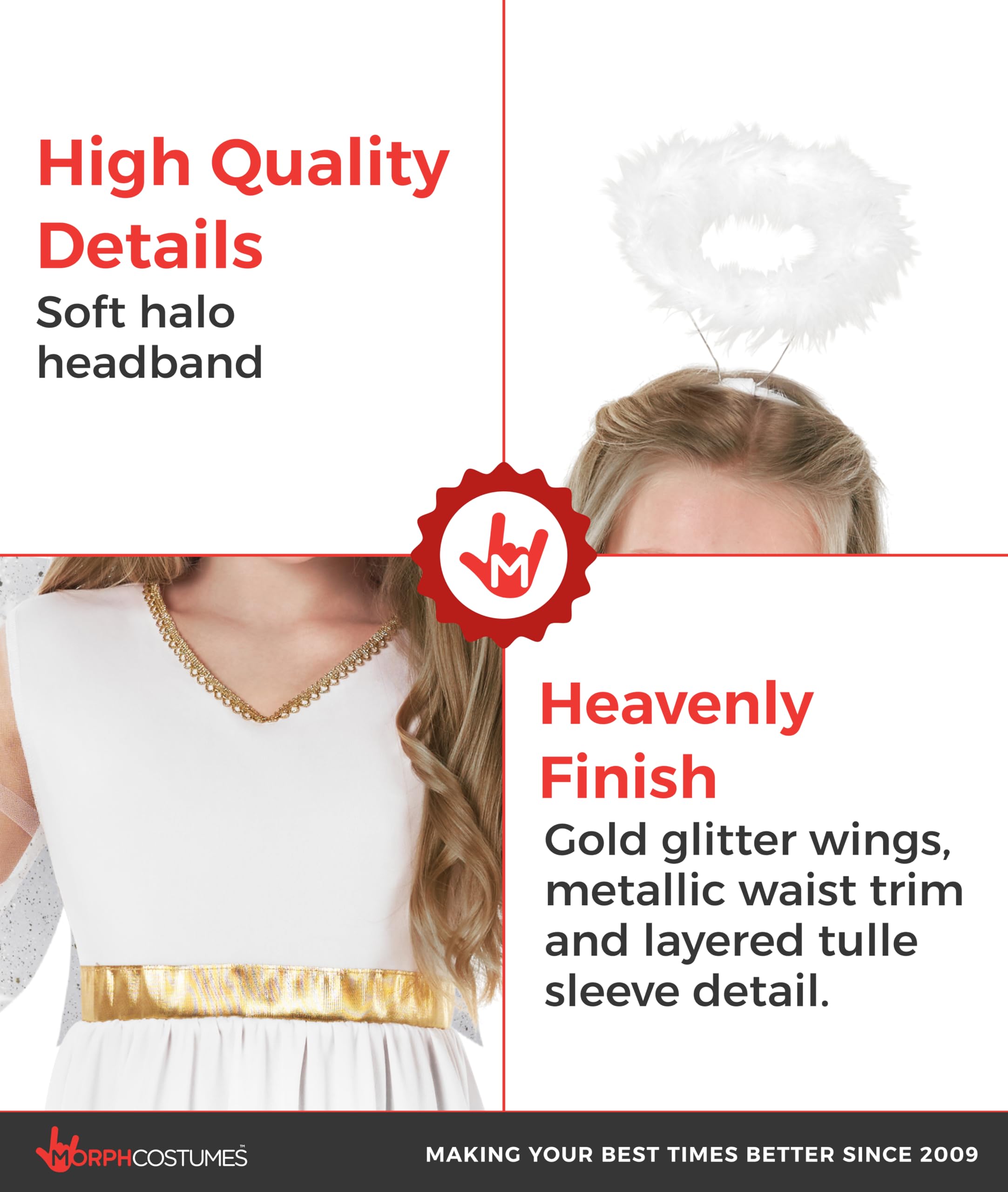 Morph Angel Costume For Girls, Girls Angel Costume, Angels Costumes For Kids, Kids Angels Costumes - Image 3