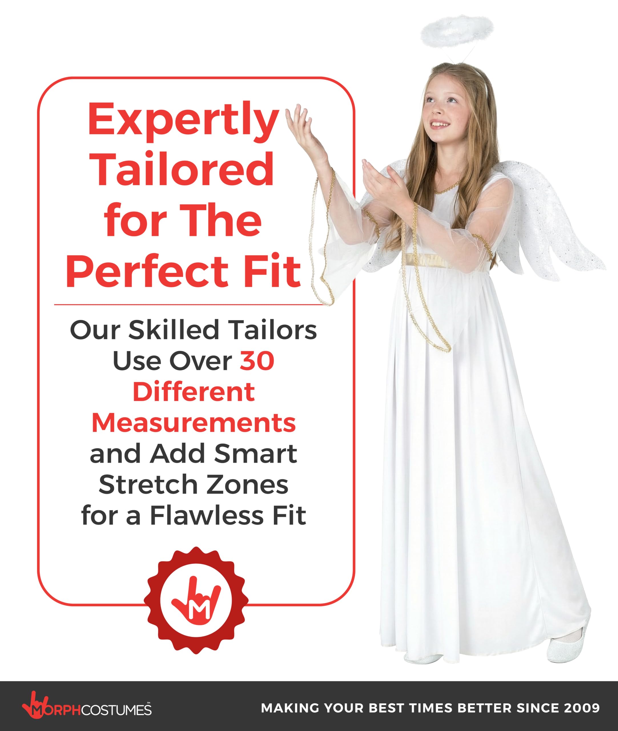 Morph Angel Costume For Girls, Girls Angel Costume, Angels Costumes For Kids, Kids Angels Costumes - Image 4