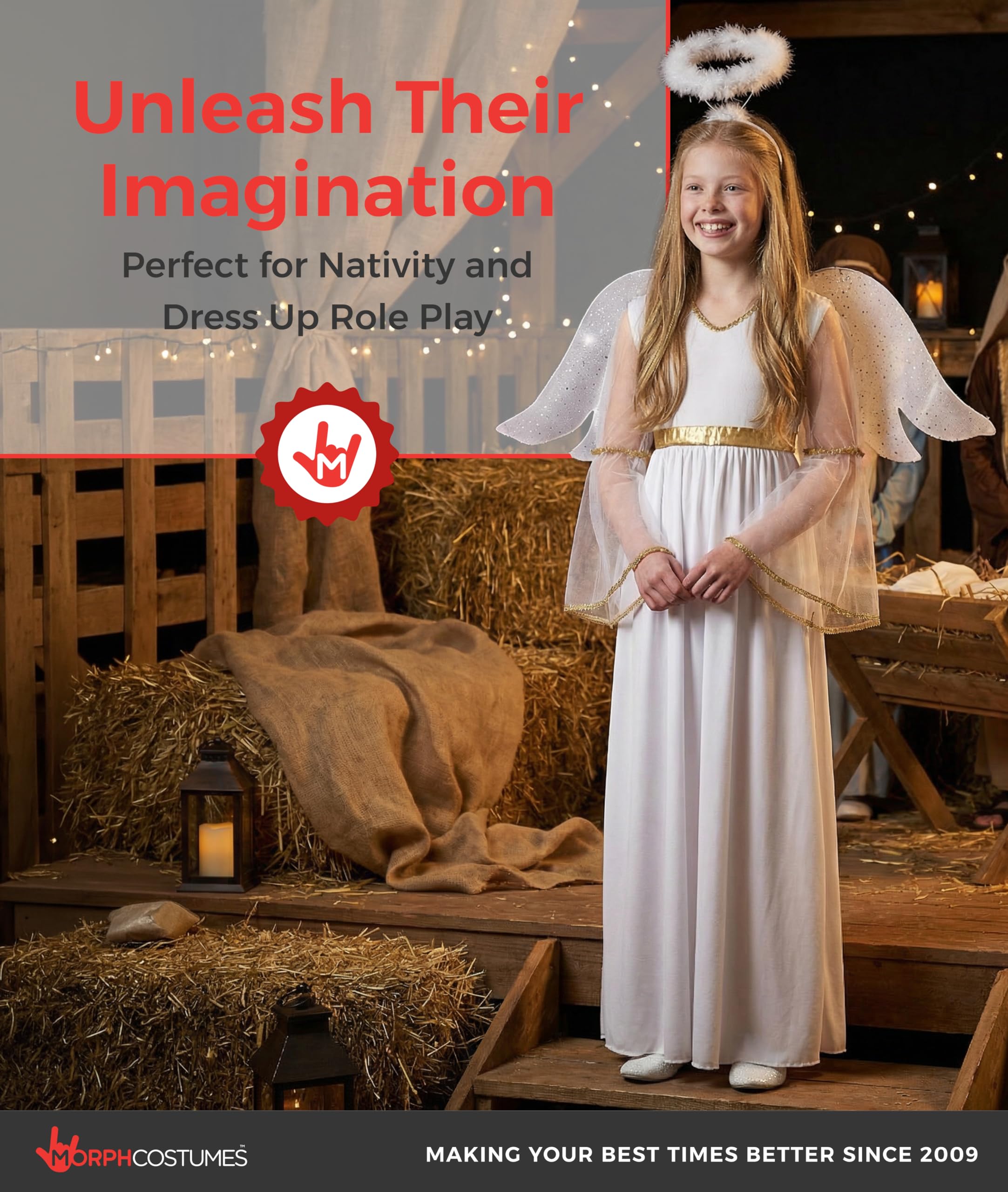 Morph Angel Costume For Girls, Girls Angel Costume, Angels Costumes For Kids, Kids Angels Costumes - Image 5