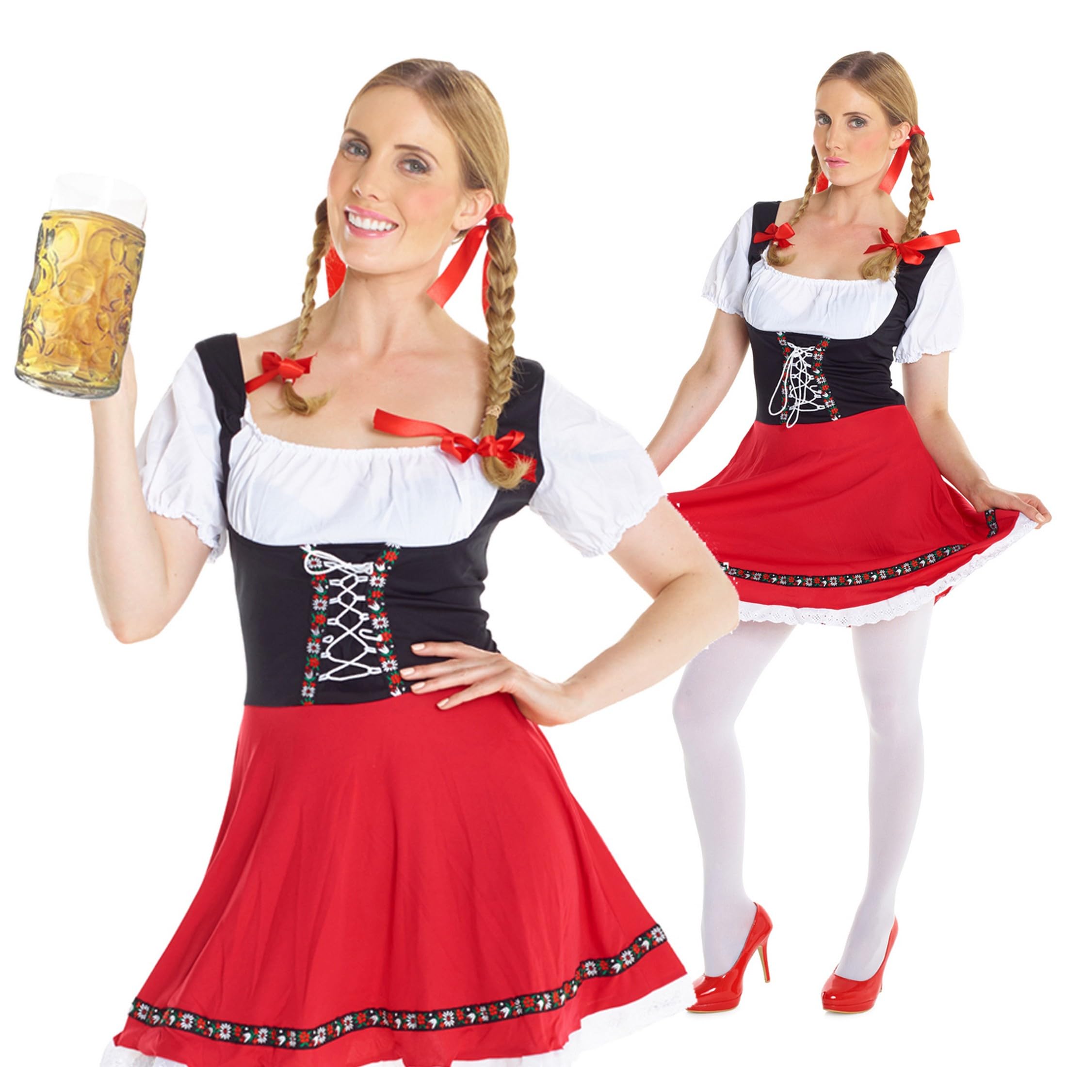 Morph Dirndl Dress for Women, Oktoberfest Costume, Traditional German Outfit, Lederhosen for Women, Festive Attire - Image 5