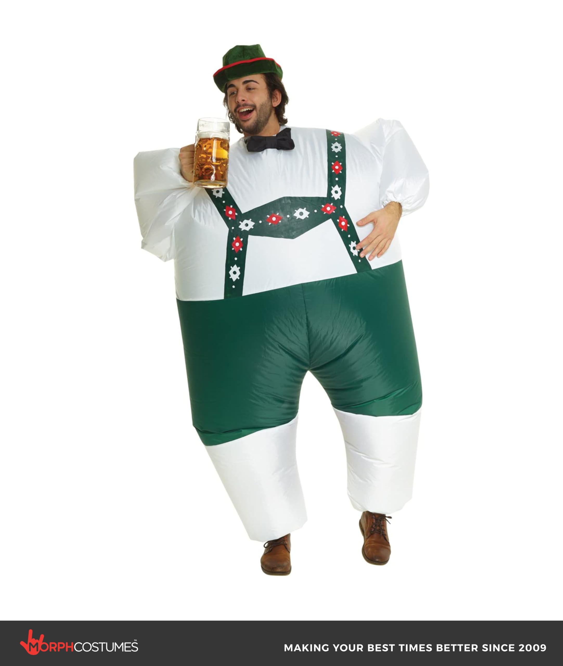 Morph Inflatable Lederhosen Costume Men, Lederhosen Inflatable Fat Suit Costume, Blow Up Suit - Image 3