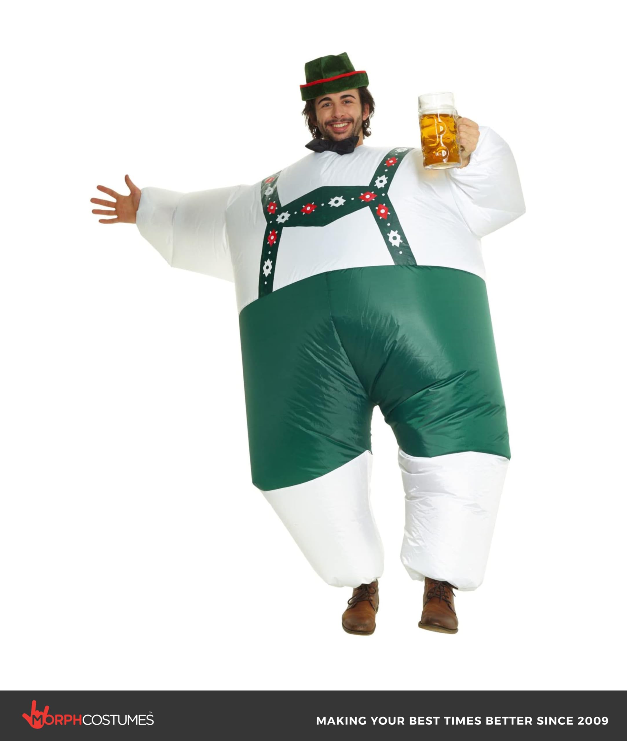 Morph Inflatable Lederhosen Costume Men, Lederhosen Inflatable Fat Suit Costume, Blow Up Suit - Image 4