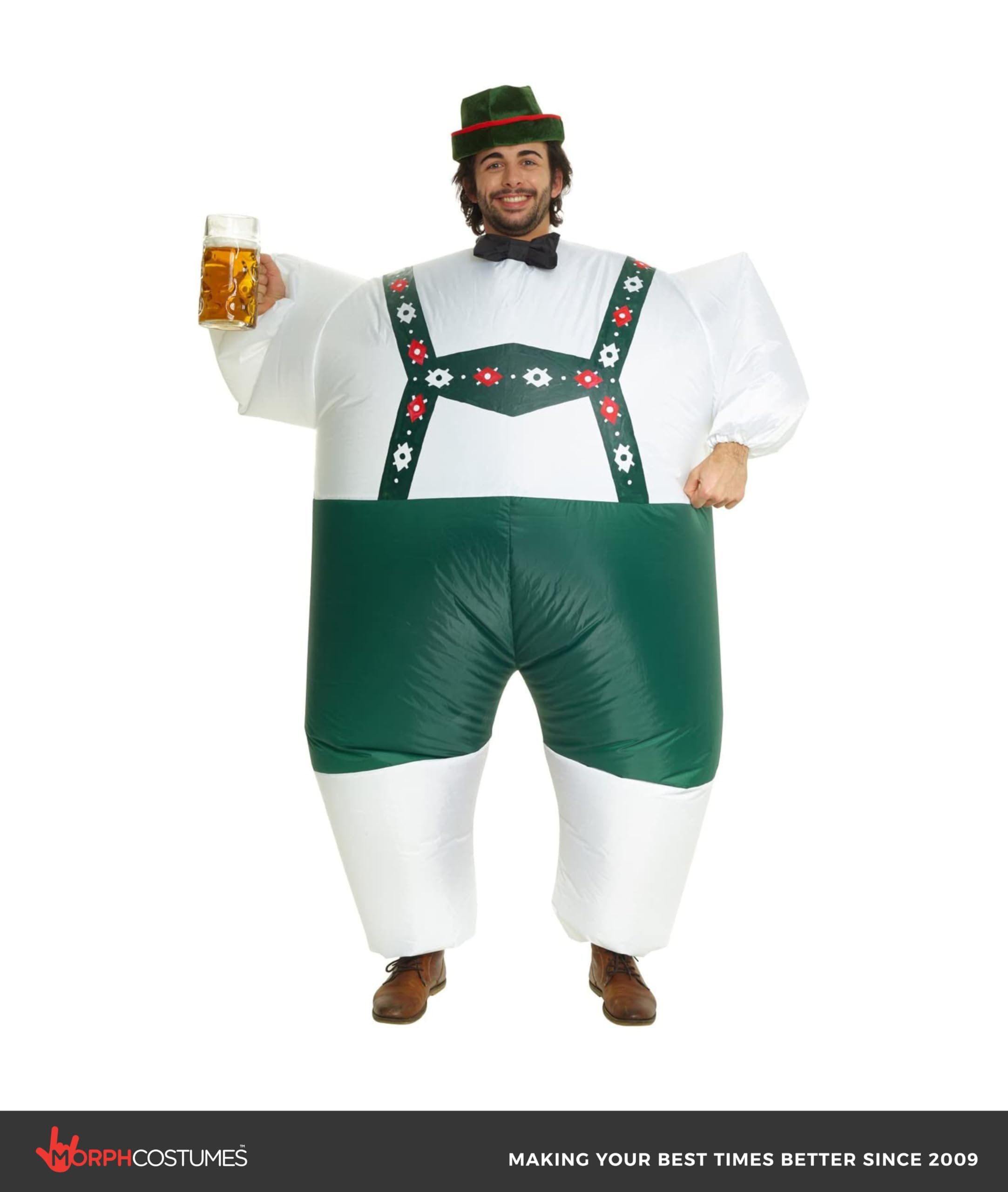 Morph Inflatable Lederhosen Costume Men, Lederhosen Inflatable Fat Suit Costume, Blow Up Suit - Image 5