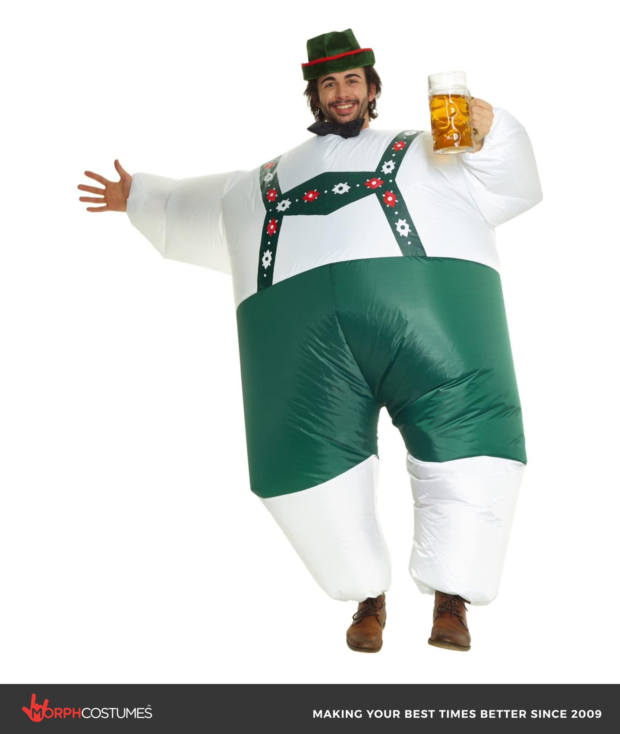 Morph Inflatable Lederhosen Costume Men, Lederhosen Inflatable Fat Suit Costume, Blow Up Suit - Image 6
