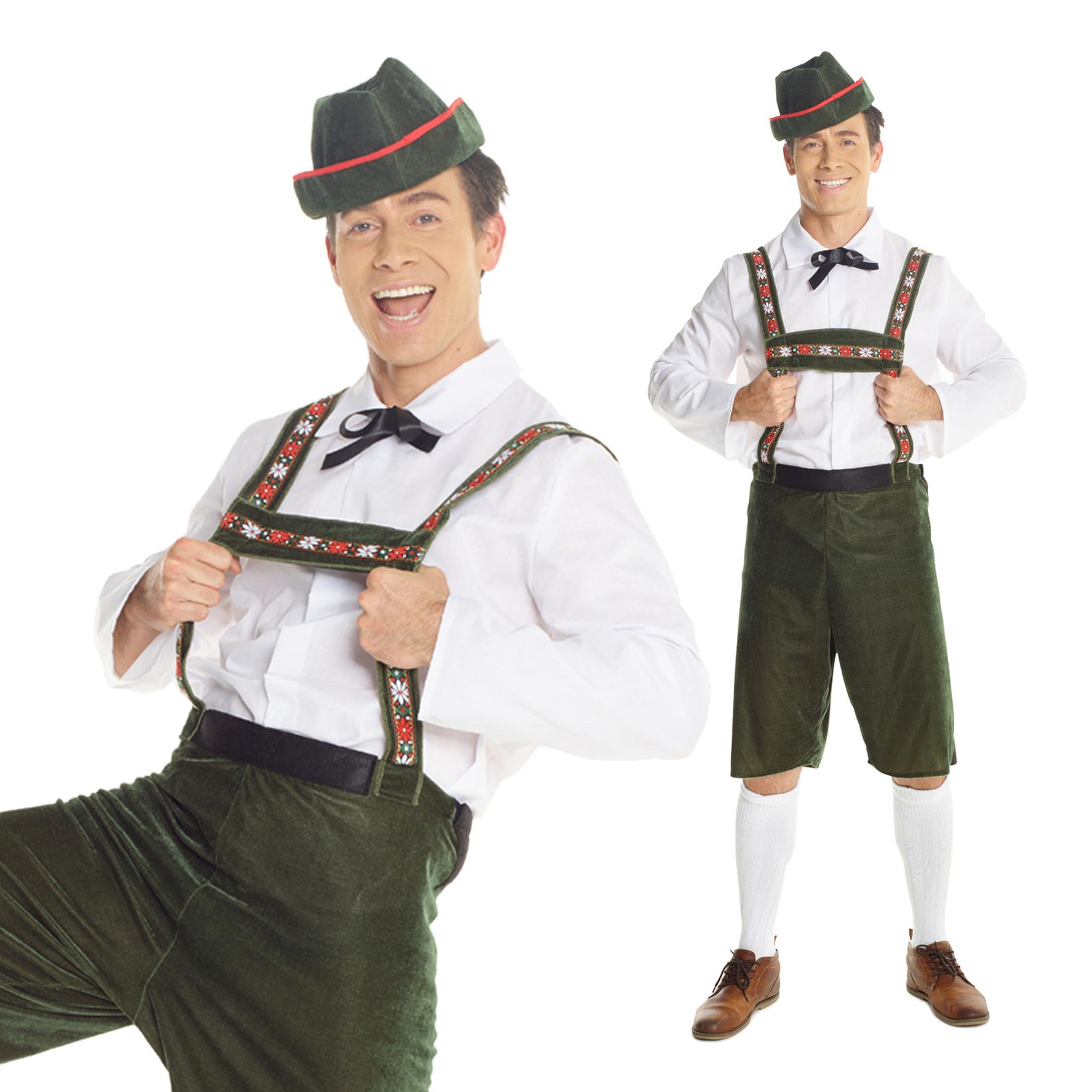Morph Lederhosen Men Costume, Bavarian Oktoberfest Outfit, German Traditional Attire for Men, Festive Celebration Wear - Image 6