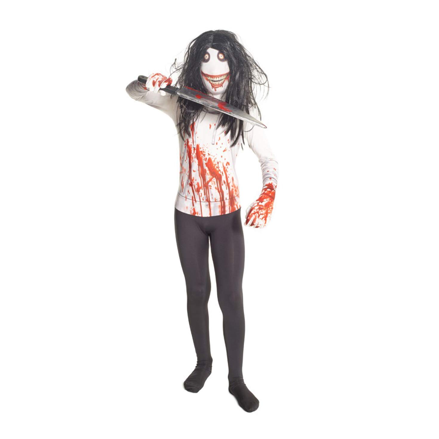 Morphsuits Jeff The Killer Costume for Kids, Scary Body Suit Costume, Scary Boys Costumes, Kids - Image 4