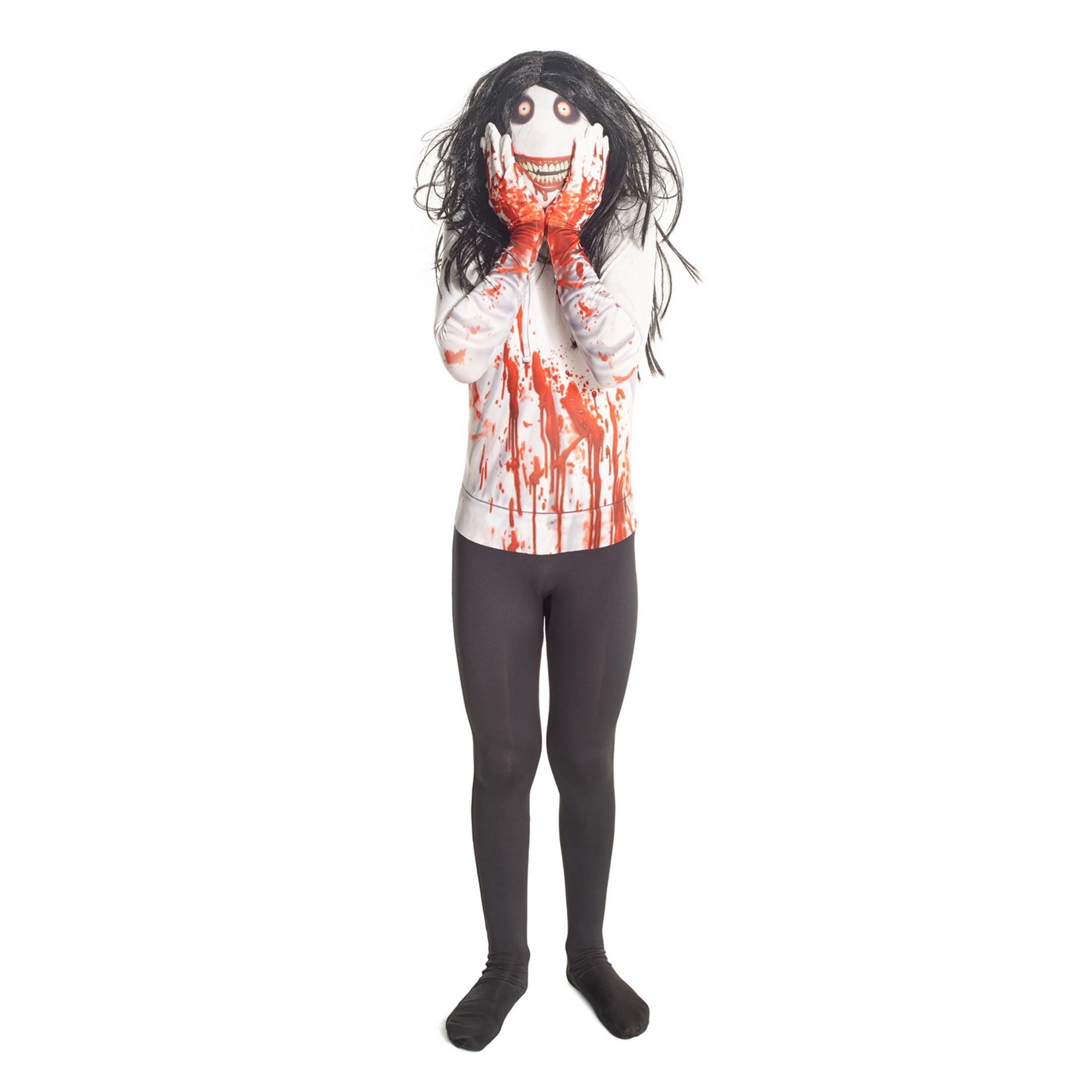 Morphsuits Jeff The Killer Costume for Kids, Scary Body Suit Costume, Scary Boys Costumes, Kids - Image 6
