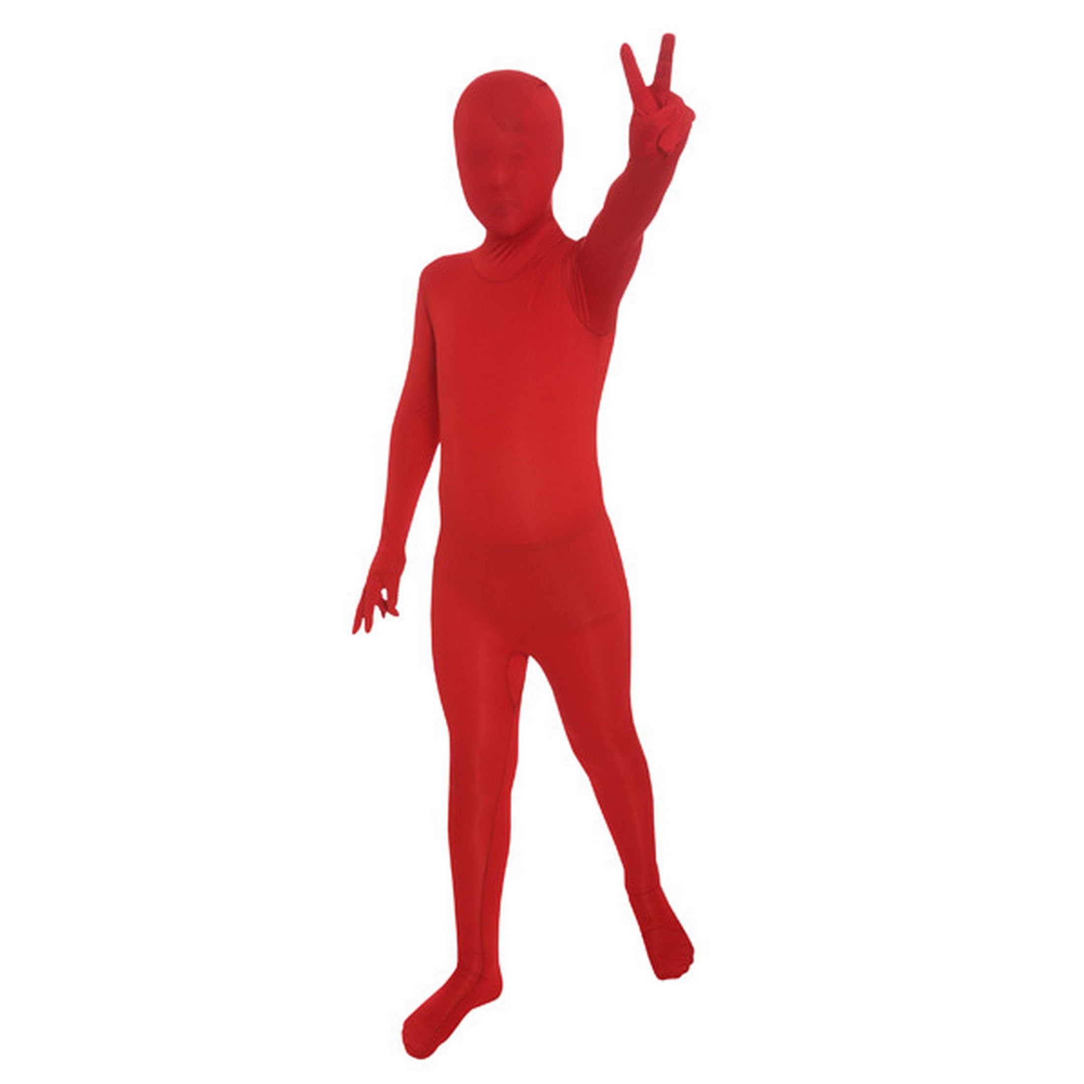 Morphsuits Kids Red Bodysuit Costume, Kids Red Suit Costume, Boys Small - Image 6