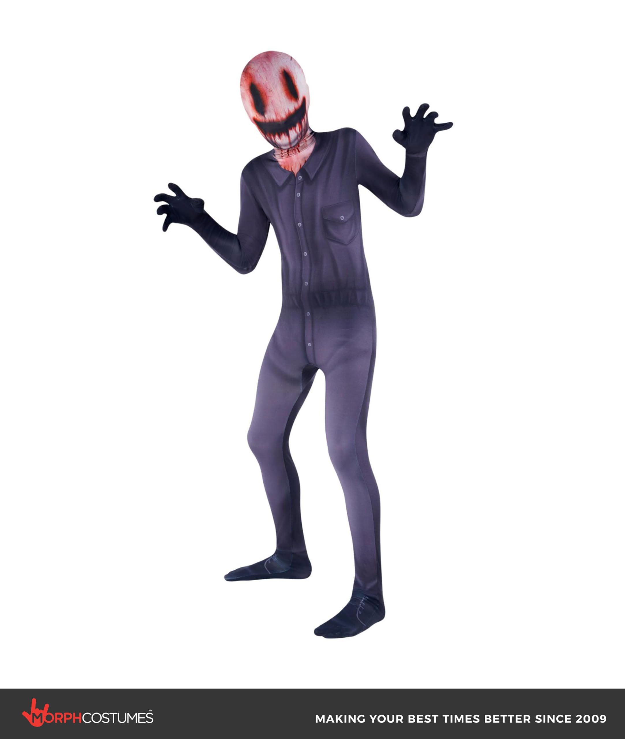 Morphsuits Kids The Smiler Morphsuit Urban Legend Scary Boys Halloween Costume Bodysuit Outfit - Image 4