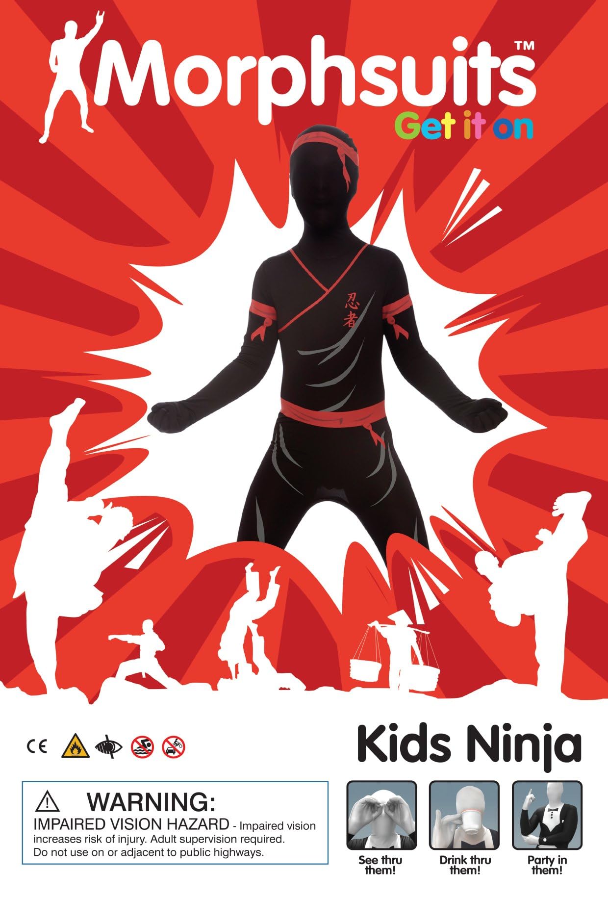Morphsuits Ninja Kids Fancy Dress Costume - Image 4