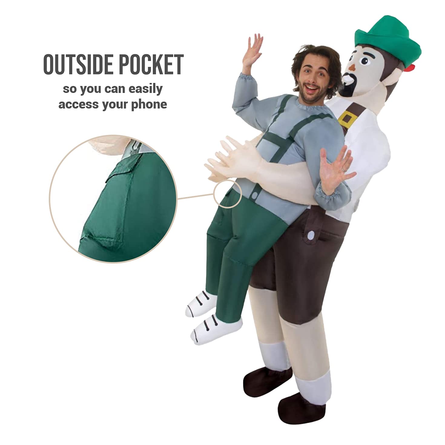 Morphsuits Oktoberfest Costume Men Pick Me Up Fancy Dress Halloween Costume For Adults One Size Fits All - Image 3