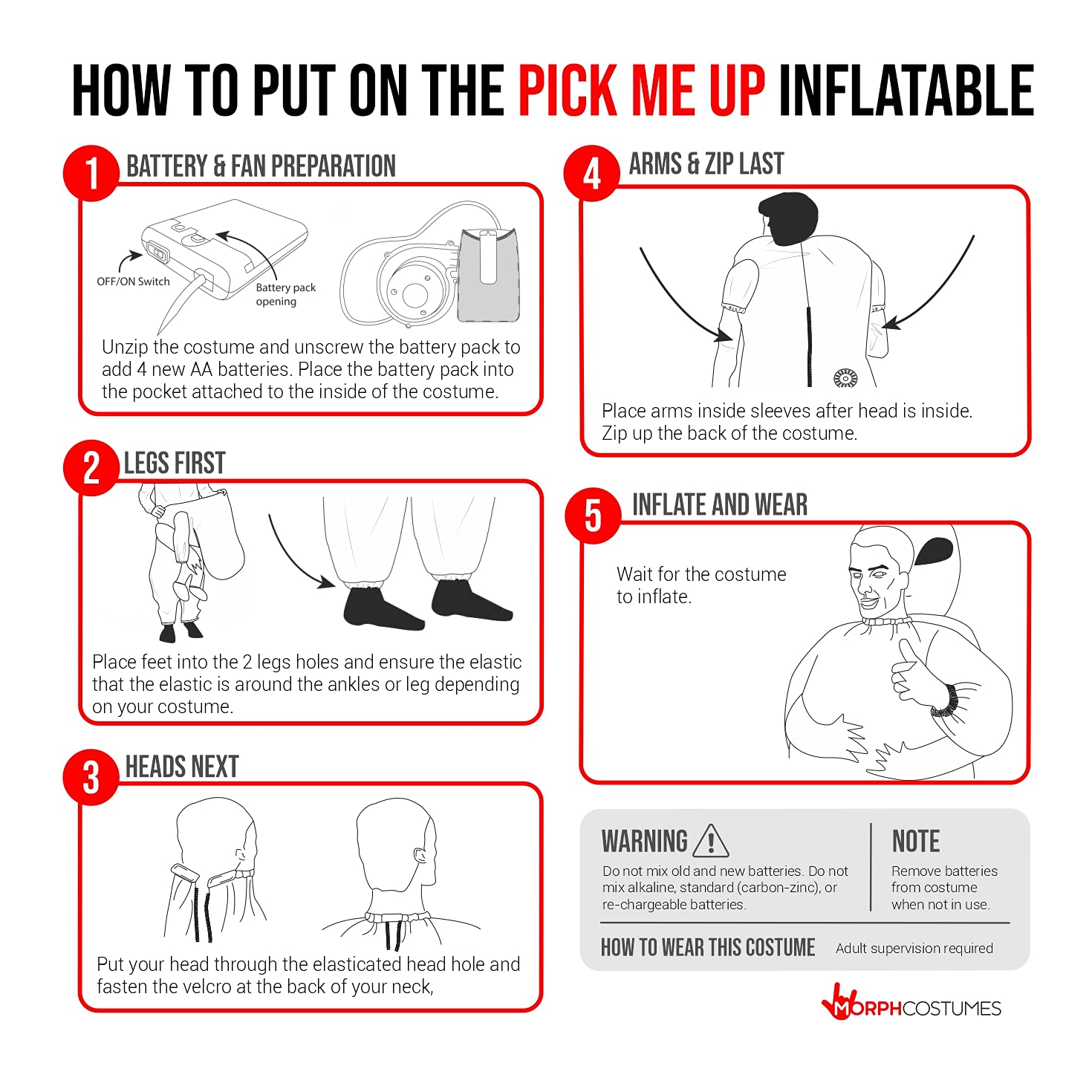 Morphsuits Oktoberfest Costume Men Pick Me Up Fancy Dress Halloween Costume For Adults One Size Fits All - Image 5